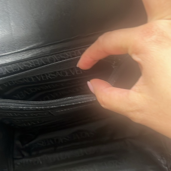 VERSACE Vintage Black Patent Leather Vanity Makeup Case - Picture 13 of 13